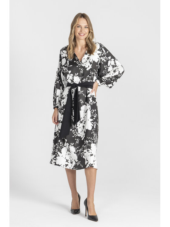 Deni Cler Milano Deni Cler Milano Sukienka codzienna W-DC-3477-E5-A6-96-1 Biały Loose Fit