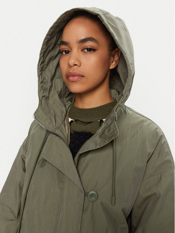 Weekend Max Mara Weekend Max Mara Παλτό μεταβατικό Fumetto 2425026051 Χακί Loose Fit