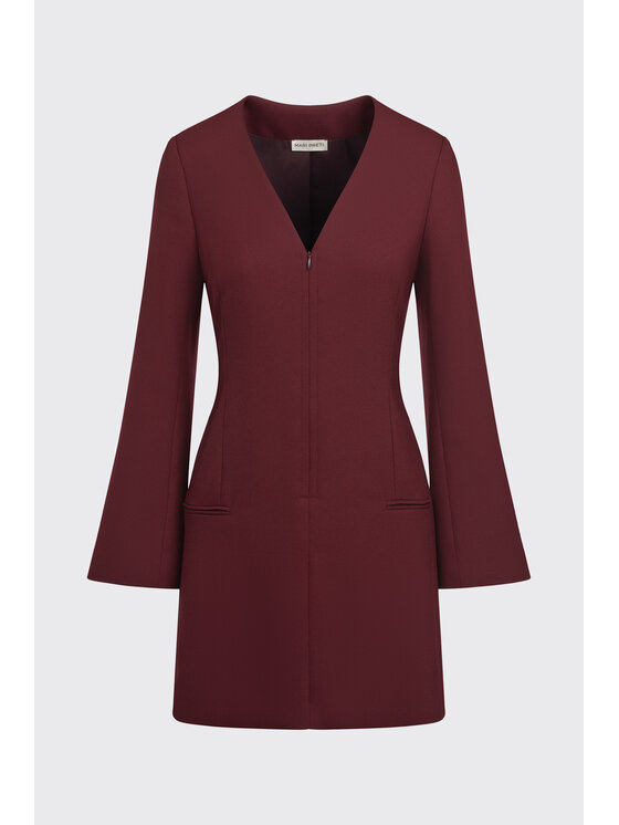 MARI PRETI MARI PRETI Abito da cocktail Charm Bordeaux Regular Fit