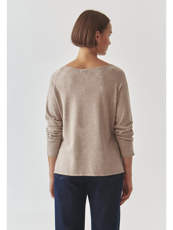 TATUUM TATUUM Sweter BROOKE Beżowy Classic Fit