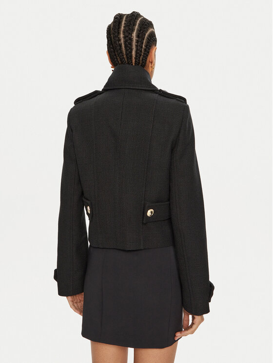 Babylon Babylon Демісезонний плащ E00287 Чорний Regular Fit