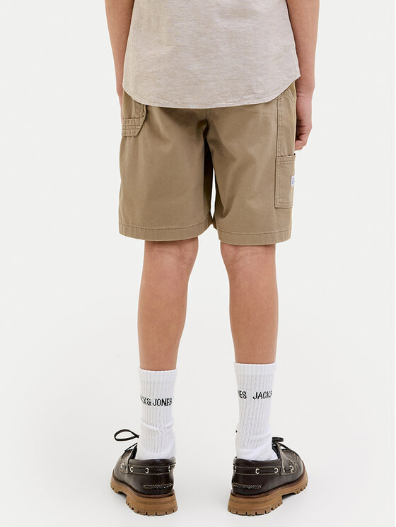 Jack&Jones Junior Jack&Jones Junior Kratke hlače iz tkanine Tony 12268938 Rjava Relaxed Fit