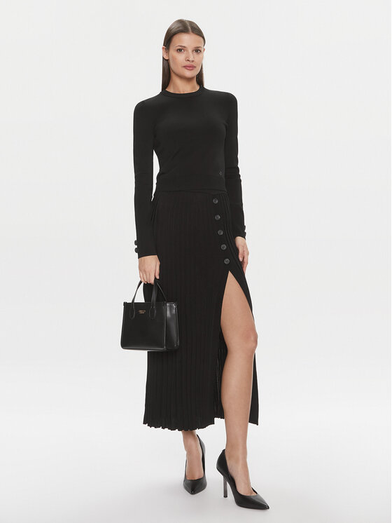 Guess Guess Πουλόβερ Sophie W4RR52 Z3D60 Μαύρο Slim Fit