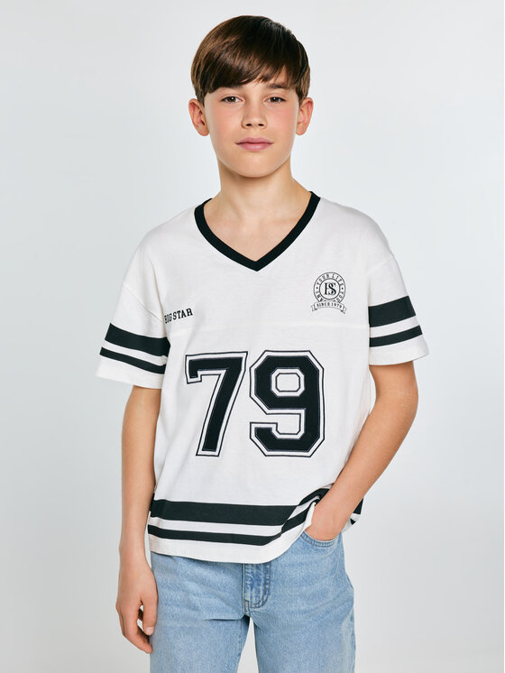 BIG STAR BIG STAR T-Shirt KIKER Biały Comfort Fit