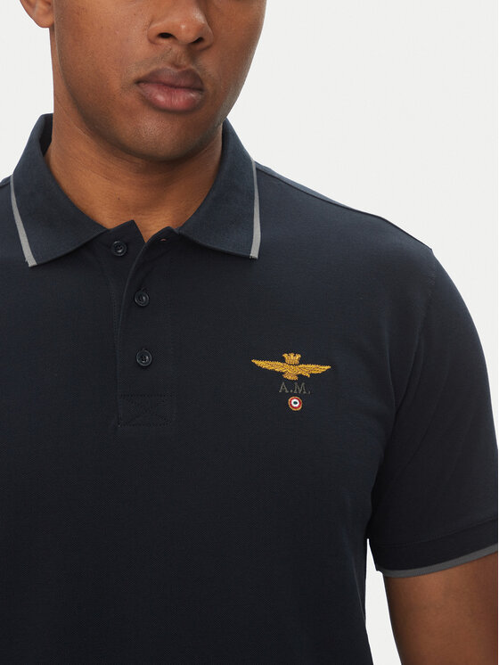 Aeronautica Militare Aeronautica Militare Polo 251PO1308P82 Granatowy Regular Fit