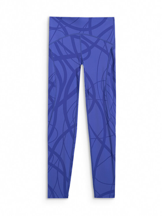 4F 4F Legginsy TRAINING Niebieski Slim Fit