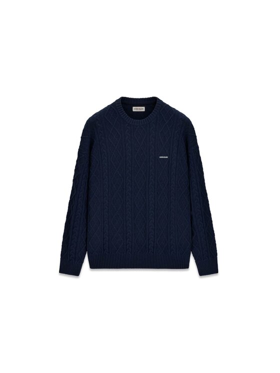 Guess Jeans Guess Jeans Sweter 184130 Niebieski Classic Fit