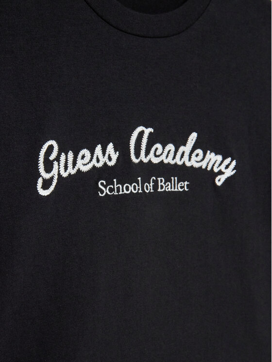 Guess Guess T-shirt J3YI59 KABR0 Crna Boxy Fit