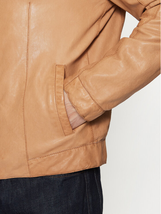 Milestone Milestone Lederjacke Winston 511099 60600 Braun Regular Fit