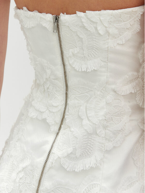 BARDOT BARDOT Φόρεμα κοκτέιλ 59333DB2 Λευκό Regular Fit