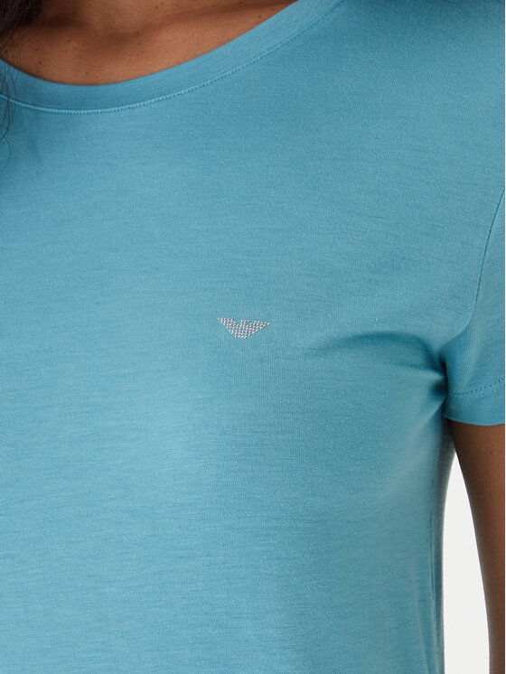 Emporio Armani Emporio Armani T-särk EW000408 AF19024 U9163 Türkiissinine Regular Fit