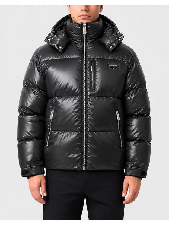 PHILIPP PLEIN PHILIPP PLEIN Kurtka bomber 31549 Czarny Regular Fit