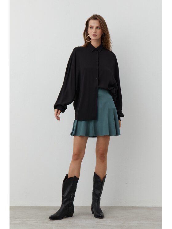 Duende Duende Spódnica mini Freya Skirt Turkusowy Slim Fit