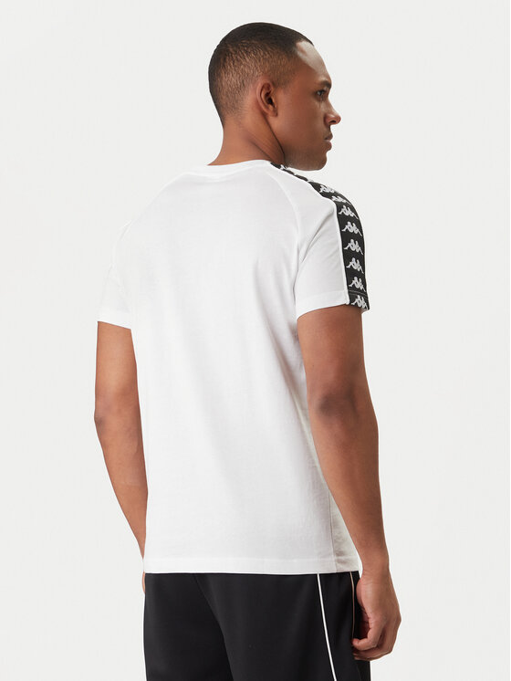 Kappa Kappa Tričko 303UV10 Biela Slim Fit