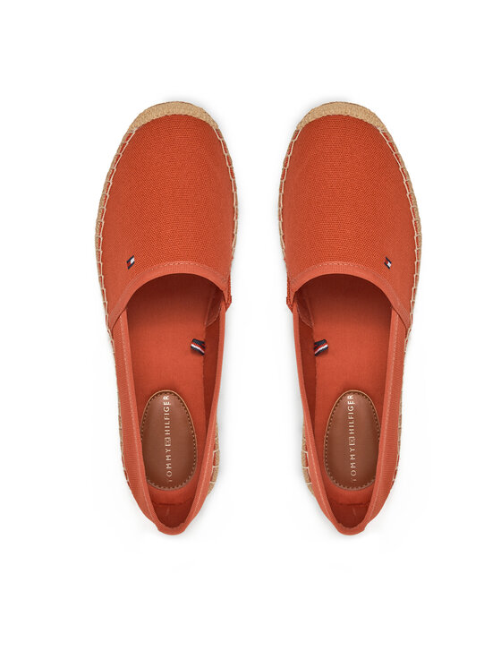 Tommy Hilfiger Tommy Hilfiger Espadrilės Flag Canvas Espadrille FW0FW08541 Raudona