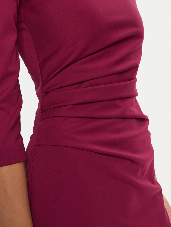 Rinascimento Rinascimento Kokteilinė suknelė CFC0121014003 Vyšninė Regular Fit