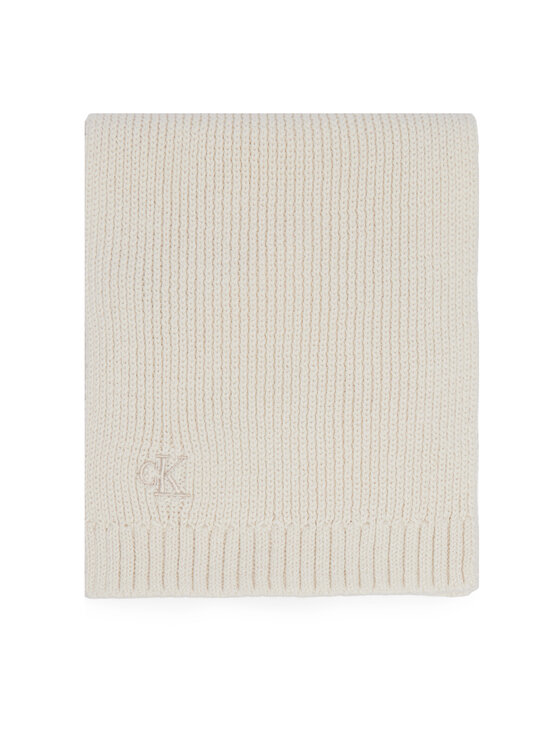 Calvin Klein Jeans Calvin Klein Jeans Set Schal und Mütze Knitted Scarf Beanie Giftbox LVCKFJP00N Creme