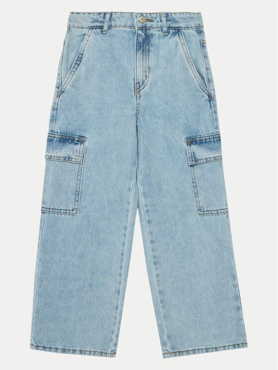 NAME IT NAME IT Jeansy 13220709 Modrá Wide Leg