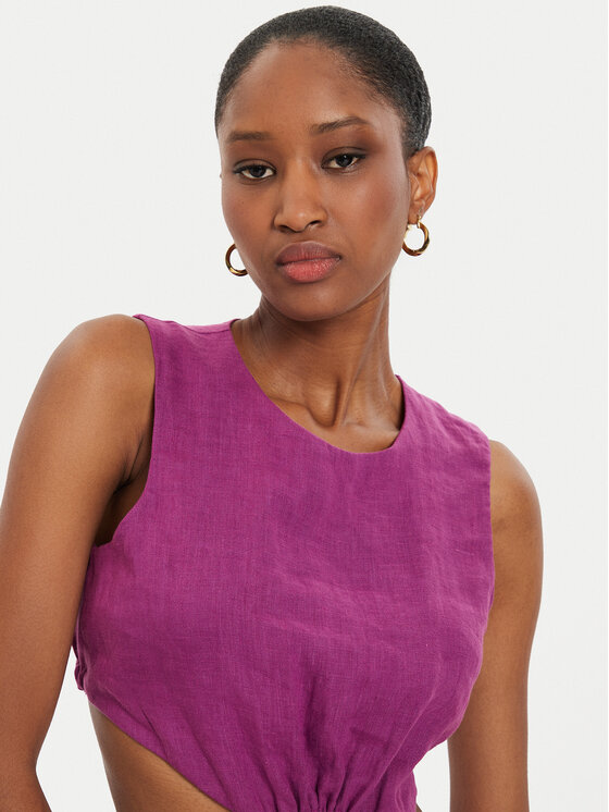 ViCOLO ViCOLO Sommerkleid TB2881 Violett Regular Fit