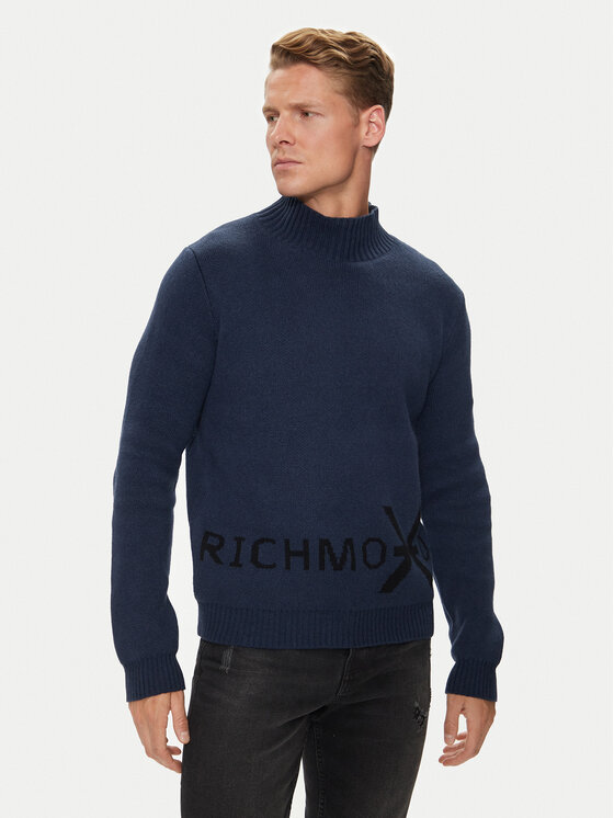 Richmond X Richmond X Garbó Bodo UMA24107LU Sötétkék Regular Fit