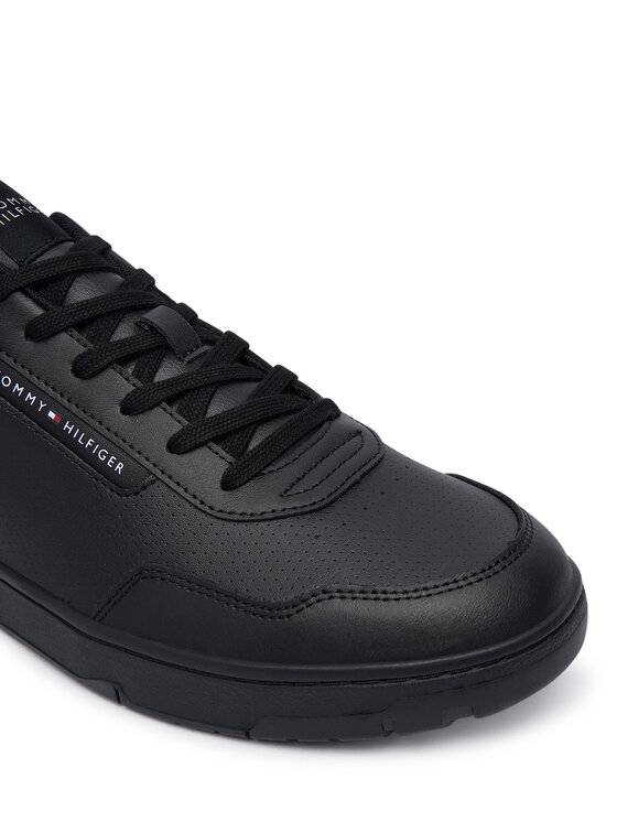 Tommy Hilfiger Tommy Hilfiger Сникърси Th Basket Core Leather FM0FM05927 Черен