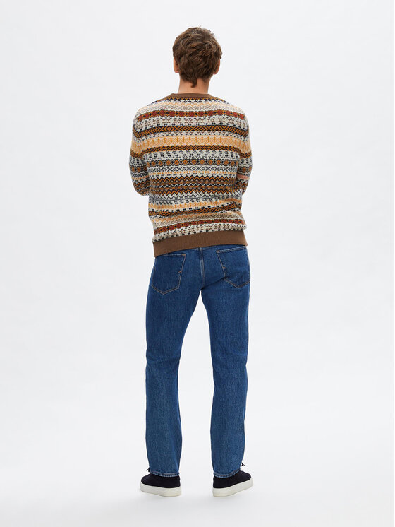 Selected Homme Selected Homme Kampsun 16090839 Pruun Regular Fit