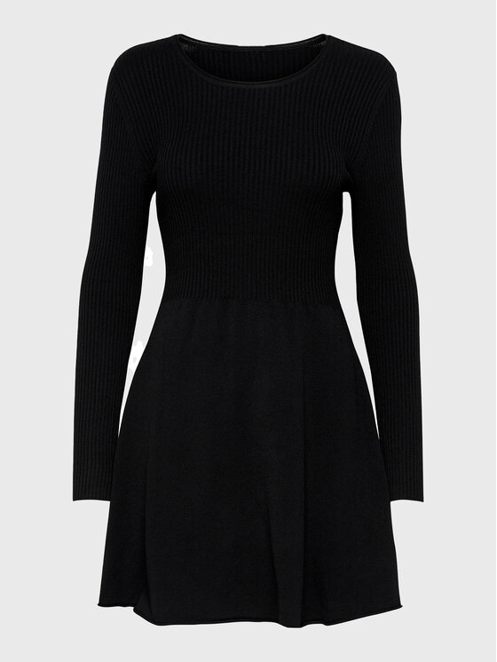 ONLY ONLY Strickkleid Alma 15185761 Schwarz Regular Fit