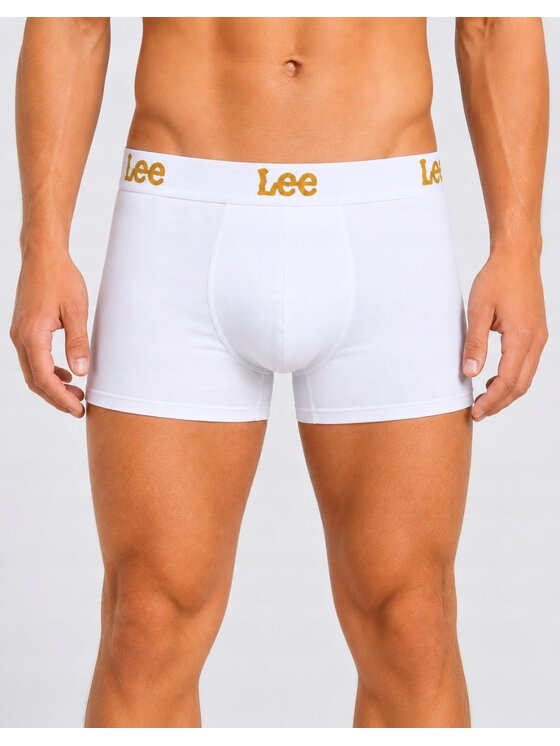 Lee Lee Bokserki Harkins 3 Pack Trunks Cotton Rich Comfort Stretch Czarny