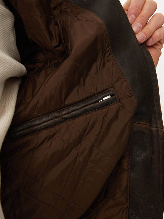 SCHOTT N.Y.C. SCHOTT N.Y.C. Кожено яке LCPILOTUSED Кафяв Regular Fit