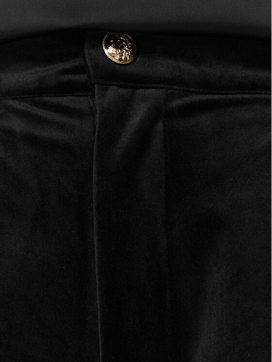 Kontatto Kontatto Auduma bikses MN2012 Melns Relaxed Fit