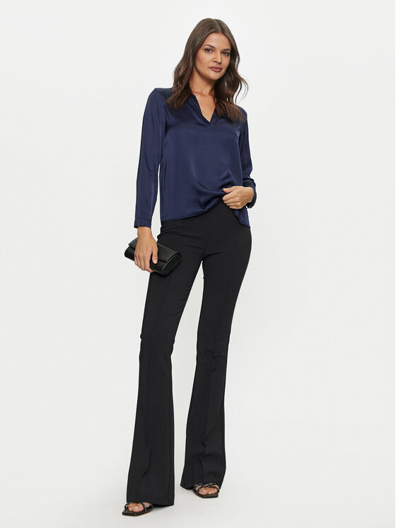 ViCOLO ViCOLO Bluzka TS0198 Granatowy Regular Fit