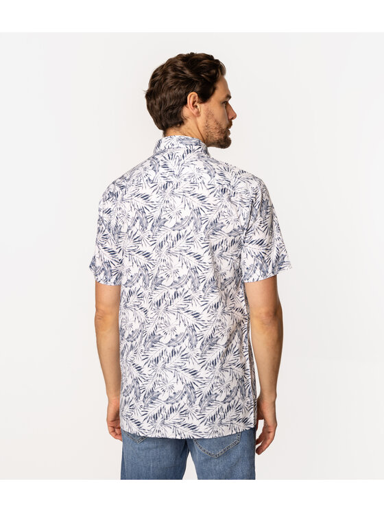 Lee Cooper Lee Cooper Koszula HAWAII2 ML56 Biały Regular Fit