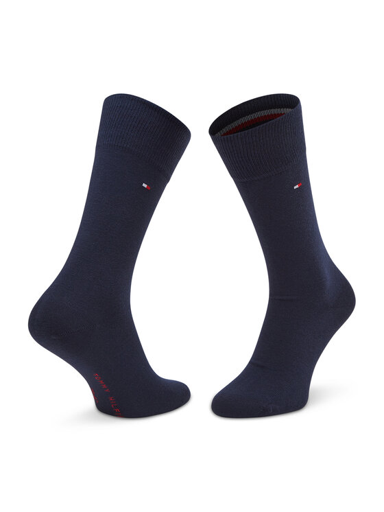 Tommy Hilfiger Tommy Hilfiger 2er-Set hohe Herrensocken 100001495 Dunkelblau