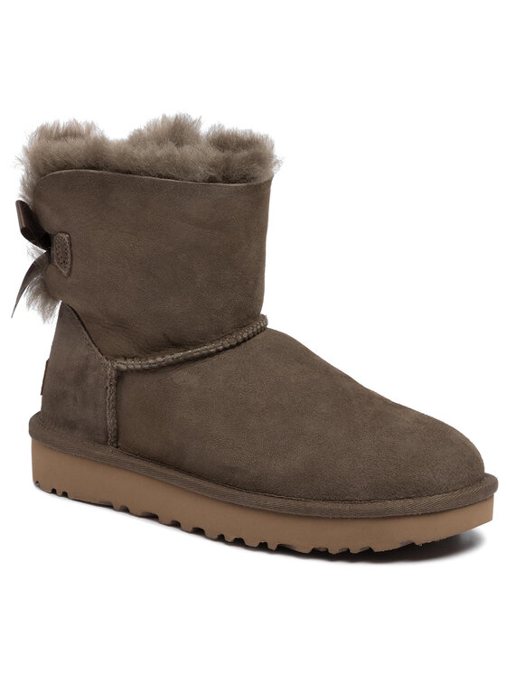 ugg mini bailey bow ii taupe