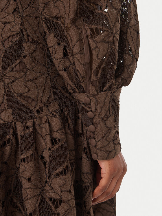 Bardot Bardot Sukienka koktajlowa 58421DB Brązowy ciemny Regular Fit