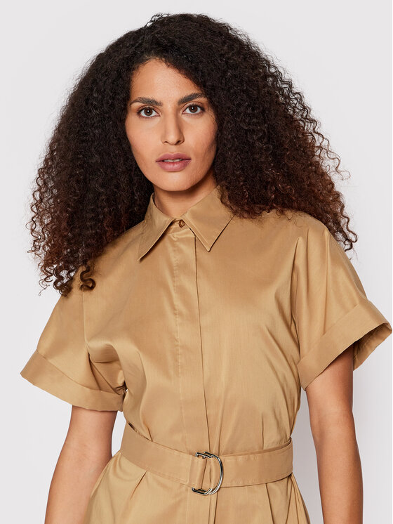 BOSS Boss Pluusikleit Dashile 50468013 Pruun Regular Fit