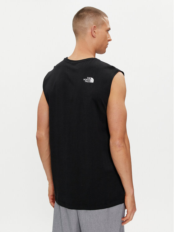 The North Face The North Face Majica brez rokavov Easy NF0A87R2 Črna Regular Fit