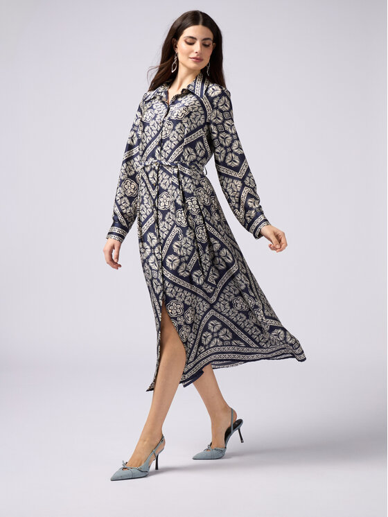 Oltre Oltre Vestito da giorno 7372R004915N0Z4 Blu A-Line Fit