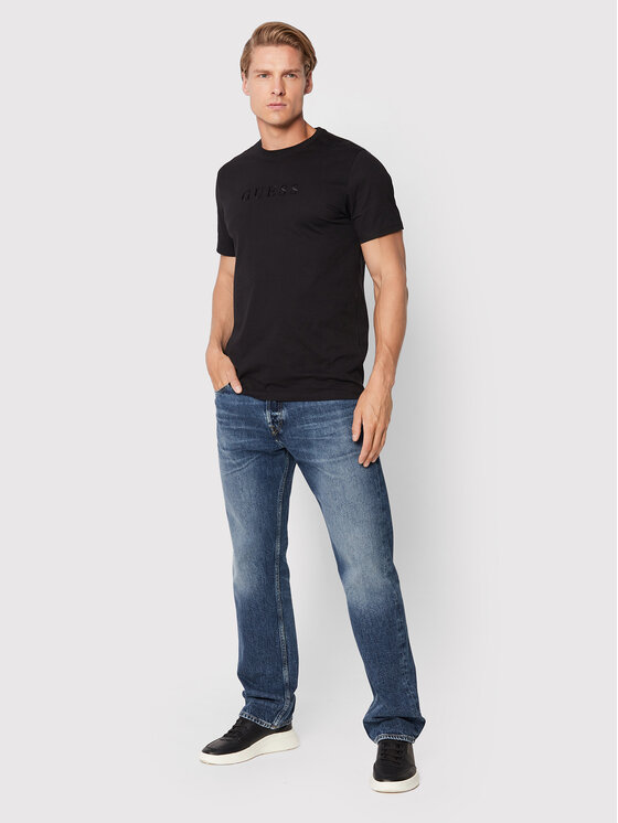 Guess Guess T-Shirt M2BP47 K7HD0 Μαύρο Regular Fit