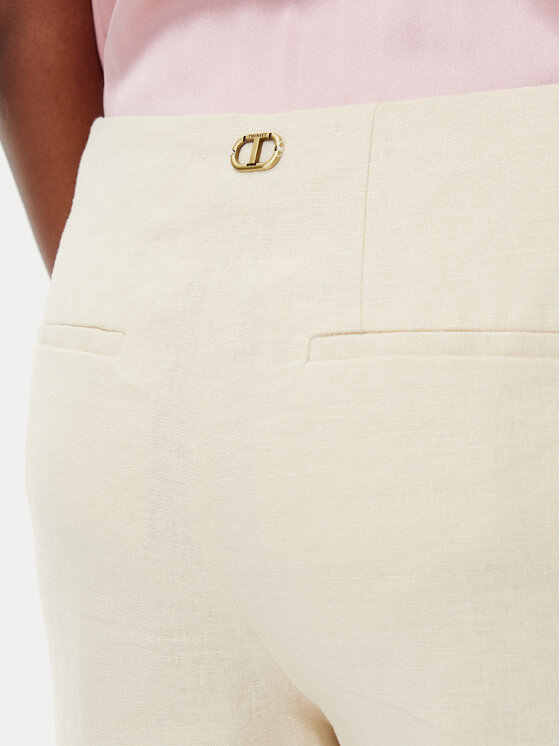 TWINSET TWINSET Stoffshorts 251TP2162 Beige Regular Fit