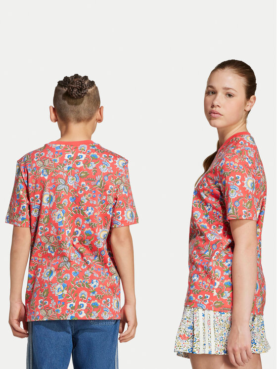 adidas adidas Тишърт Liberty London JV7817 Червен Loose Fit
