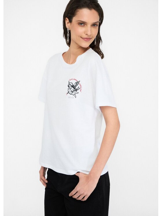 Liu Jo Liu Jo T-shirt MF5416JS923S9747 Bianco Regular Fit