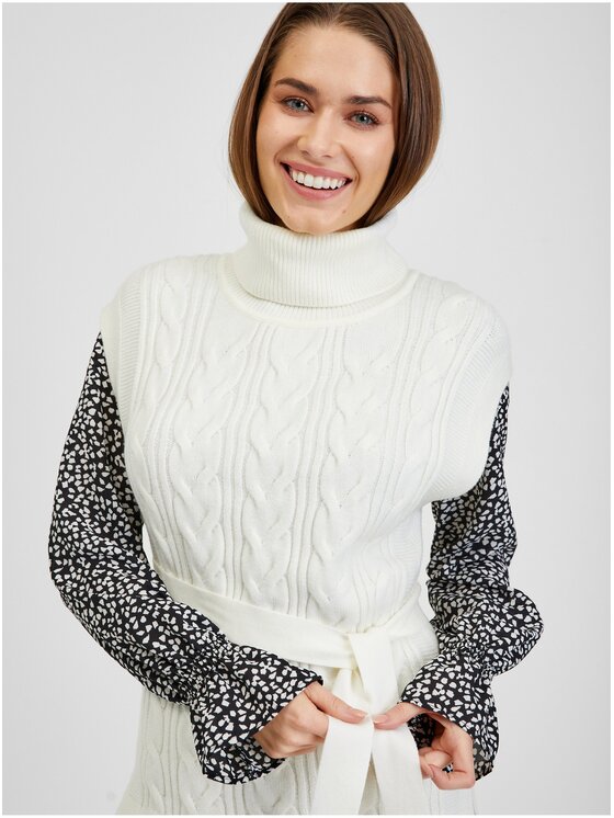 Orsay Orsay Sweter 507494-029000__XS Écru Long Fit