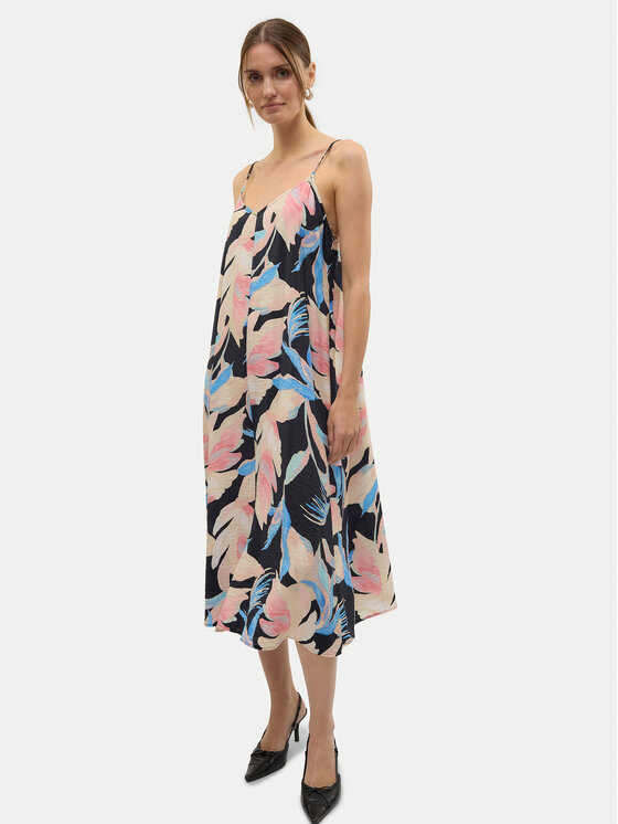 Vero Moda Vero Moda Nyári ruha Josie 10303398 Fekete Regular Fit