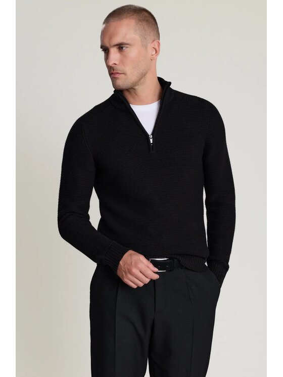 Próchnik Próchnik Sweter PM20 SW073226000092 Czarny Regular Fit