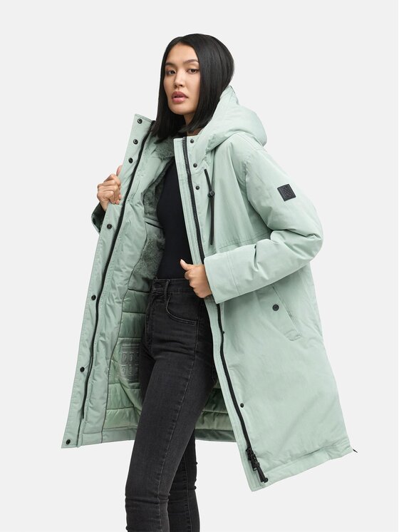Navahoo Navahoo Kurtka zimowa Hageltanz Zielony Regular Fit