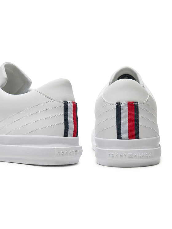 Tommy Hilfiger Tommy Hilfiger Sneakersy Th Hi Vulc Street Low Lth FM0FM05111 Bílá