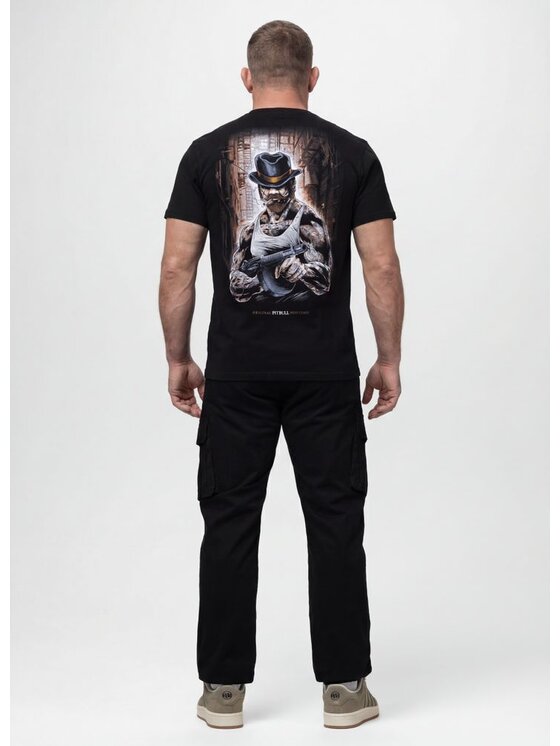 PITBULL PITBULL T-Shirt HATTER Czarny Regular Fit