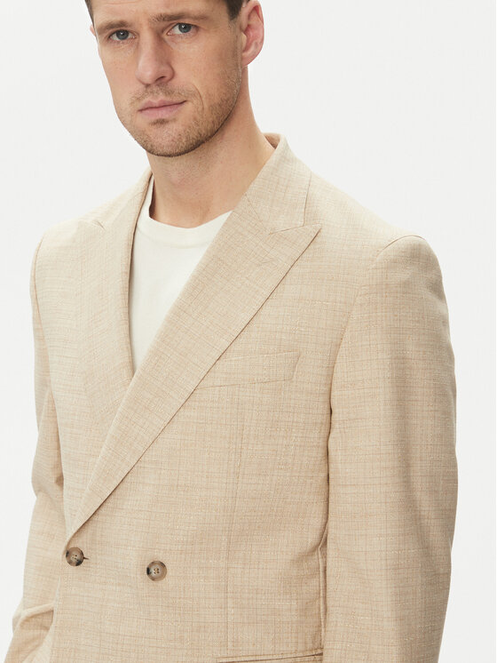 BOSS BOSS Öltöny C-Huge-2Pcs-Db-252 50540783 Ekru Slim Fit