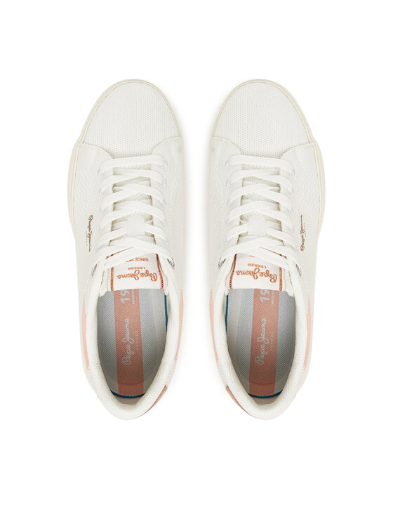 Pepe Jeans Pepe Jeans Sneakersy Kenton Knit PLS31601 Bílá